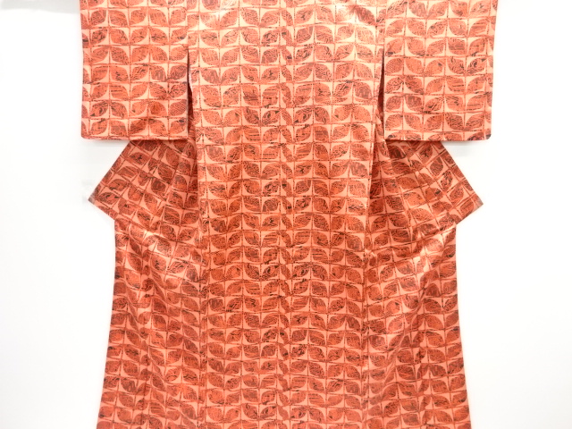 枝葉模様小紋着物